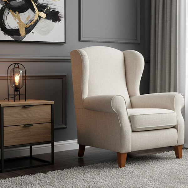 Modern Single Sofa Armchair – Fabric Upholstery (Model: SF 705)