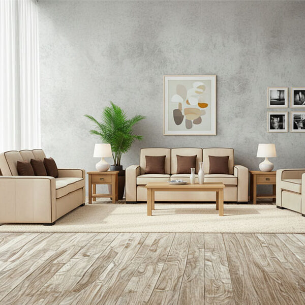 3+2+1+1 Sofa Set – Premium Beige Comfort Collection (Model: SF 715)